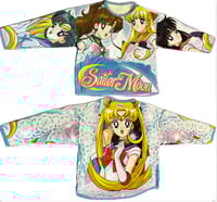 Upcycled plush sailor moon blanket Large