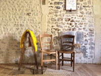 Image 1 of Chaises de campagne anciennes dépareillées  
