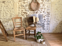 Image 3 of Chaises de campagne anciennes dépareillées  