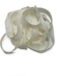 Image 4 of 1PC. BUTTER CREAM 42" Hand Dyed Finished Edge Silk Wrist Wrap Bracelet/Jewelry/Craft Ribbons
