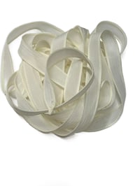 Image 7 of 1PC. BUTTER CREAM 42" Hand Dyed Finished Edge Silk Wrist Wrap Bracelet/Jewelry/Craft Ribbons