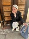 Lace triangle scarf ivory 