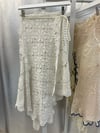 Vintage lace crochet wrap skirt 