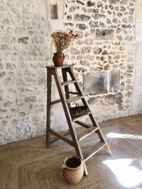 Image 1 of Escabeau de peintre en bois ancien