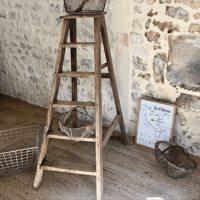 Image 2 of Escabeau de peintre en bois ancien