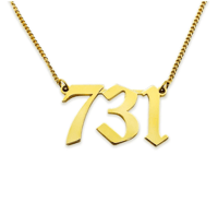 The Outsiders House Museum 731 Address Pendant Necklace