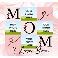 Image 2 of MOM TUMBLER-  I LOVE YOU W/ PHOTOS