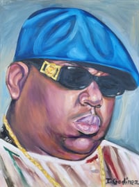 Image 1 of Notorious B.I.G oil painting