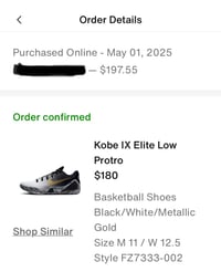 Image 1 of Kobe 9 Low Protro EM Mambacita 