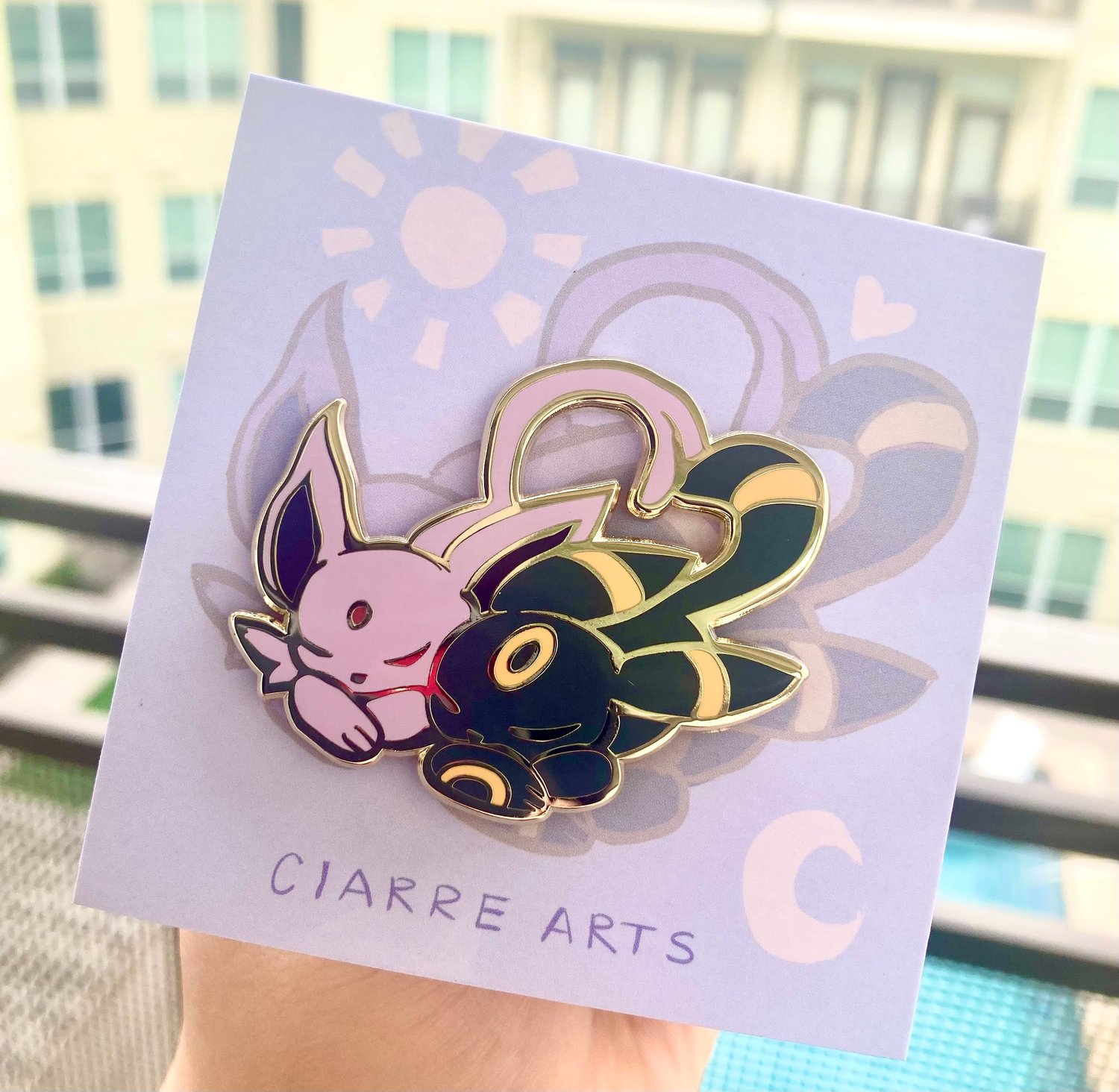 Espeon and Umbreon Pin