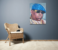 Image 5 of Notorious B.I.G oil painting