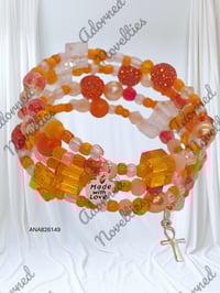 Image 1 of ANA826149 - Orange Memory Wire Bracelet