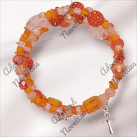 Image 2 of ANA826149 - Orange Memory Wire Bracelet