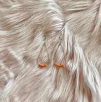 Tangerine Drops – Handmade Orange Beaded Earrings for a Bold, Summer-Ready Look