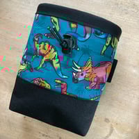 Image 1 of Rainbow Dinosaur Chalk Bag