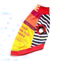 Image 2 of here for the hot dogs whippet CATNEYDOGNEY upcycled jersey outfit top sleeveless tank shirt vest 