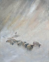 Trevor Osborne - 'The Good Shepherd' - Original Oil On Board Painting