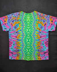Image 2 of XL Bleach Reversed Mandala, Zig-Zag Honeycomb Spine & Scrunch #4