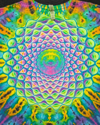 Image 4 of XL Bleach Reversed Mandala, Zig-Zag Honeycomb Spine & Scrunch #4