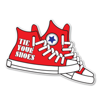 Image 3 of Widespread Panic "Tie Your Shoes" Stickers 2 for $5