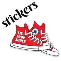 Image 1 of Widespread Panic "Tie Your Shoes" Stickers 2 for $5