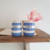 Image 1 of Lovely Vintage Cornishware Pots