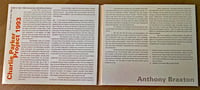 Image 2 of Anthony Braxton's Charlie Parker Project 1993. Double CD. Limited Edition. 