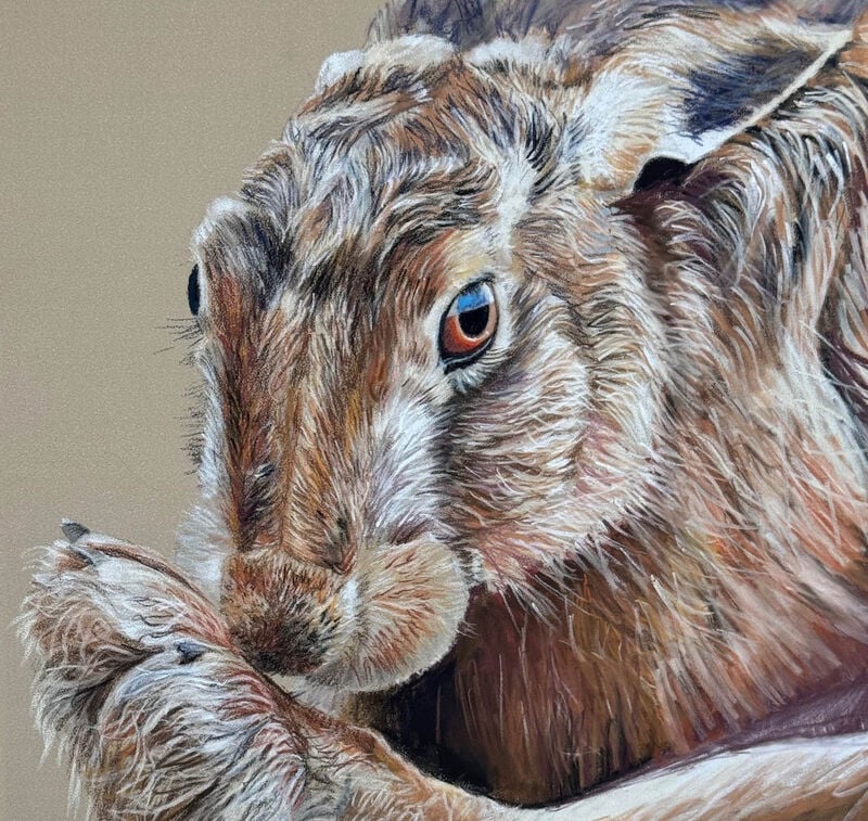 Image of Trevor Osborne 'Footsie' - Original Soft Pastel