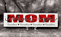 Image 1 of MOM TILE - ROSES / I LOVE YOU / & NAMES
