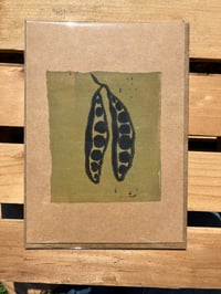 Image 4 of SUMMER PEA BLOCK PRINTED GREETING CARD