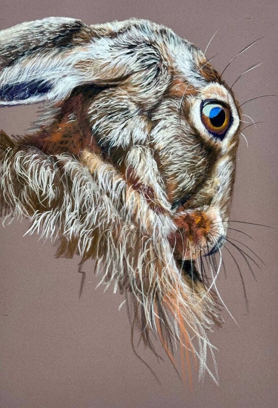 Image of Trevor Osborne 'Watching You' - Original Soft Pastel