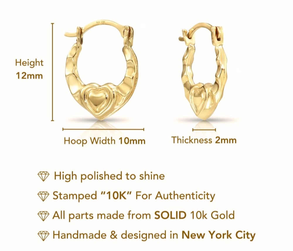 Image of Classic heart earring 