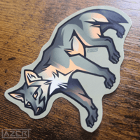 Image 4 of Crab-Eating Fox - Stickers