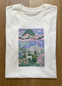Image 4 of TEE-SHIRT écru PAYSAGE - Collab' COUCOU ILLUSTRATION