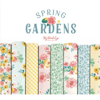 Image 3 of SPRING GARDEN Main Floral C14110-Pink by My Mind's Eye for Riley Blake Designs