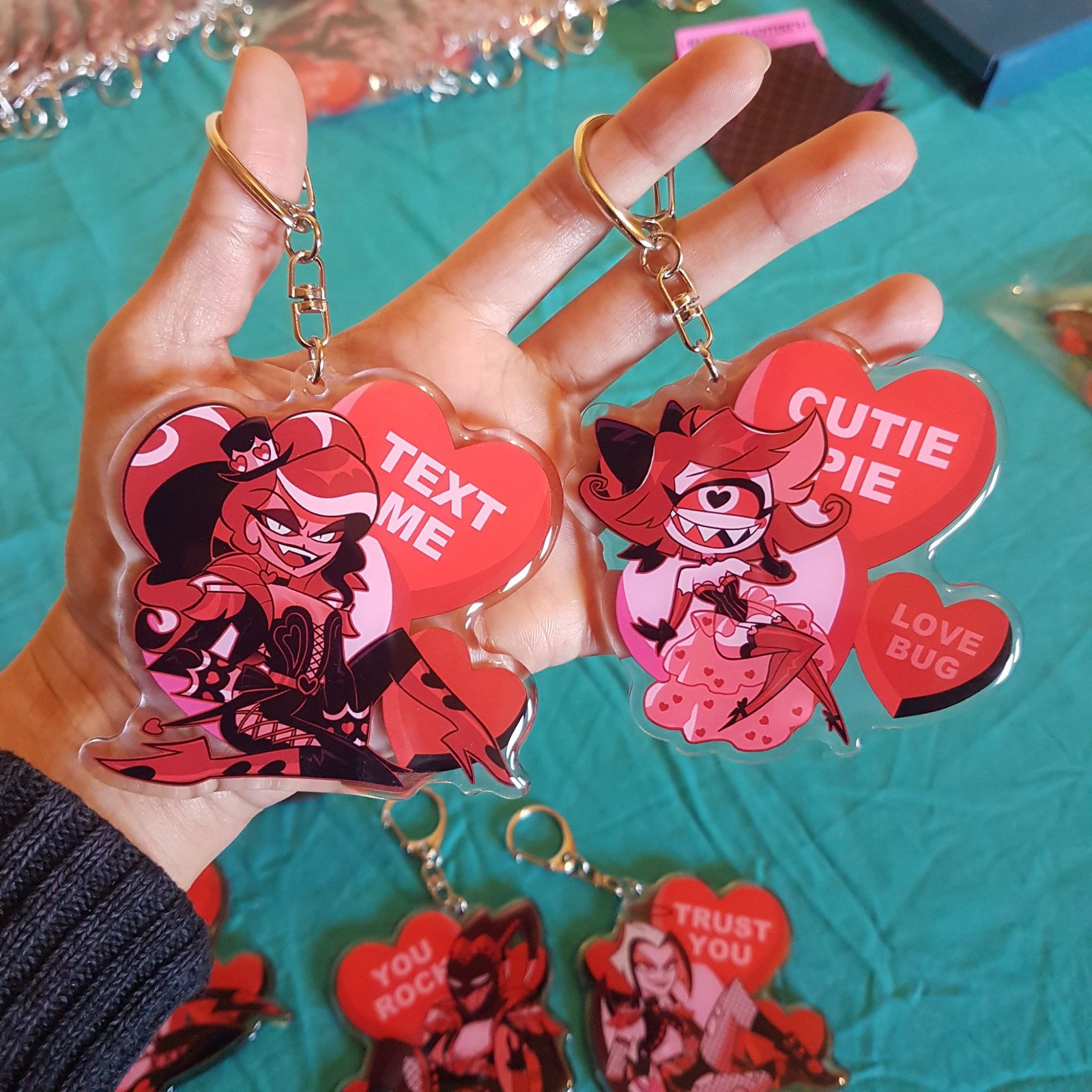 Hazbin Hotel Valentines Alastor Keychain