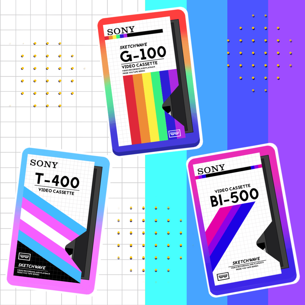 Image of Pride VHS Tape Two Sided Charm [PRE-ORDER]