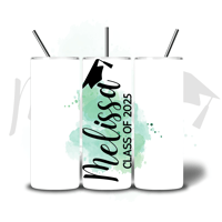 Image 1 of GRAD TUMBLER - CLASS OF 2025 - NAME ONLY