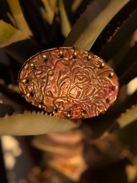 Image 2 of Original Tom Fugle Rose Copper Belt Buckle