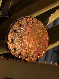 Image 3 of Original Tom Fugle Rose Copper Belt Buckle