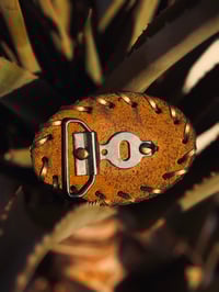 Image 4 of Original Tom Fugle Rose Copper Belt Buckle