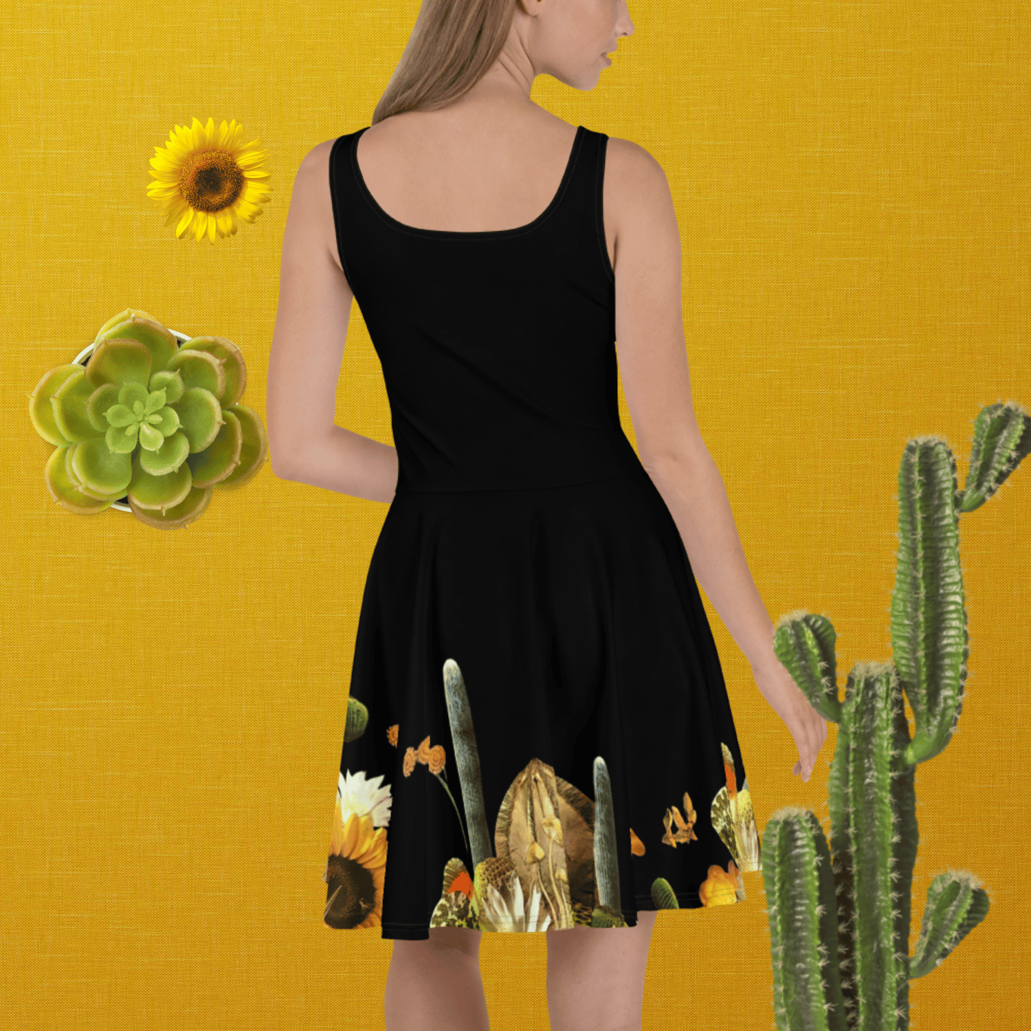 Image of Like the Deserts Miss the Rain - Skater Style Dress