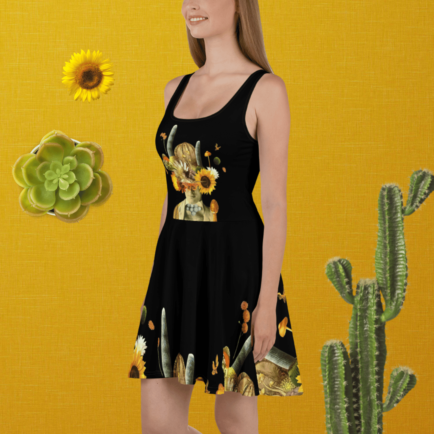 Image of Like the Deserts Miss the Rain - Skater Style Dress