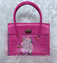 Image 1 of Anatomical Heart - Hand Painted/Stoned Kate Spade Bag