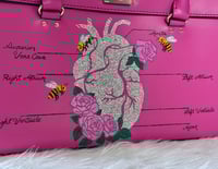 Image 3 of Anatomical Heart - Hand Painted/Stoned Kate Spade Bag