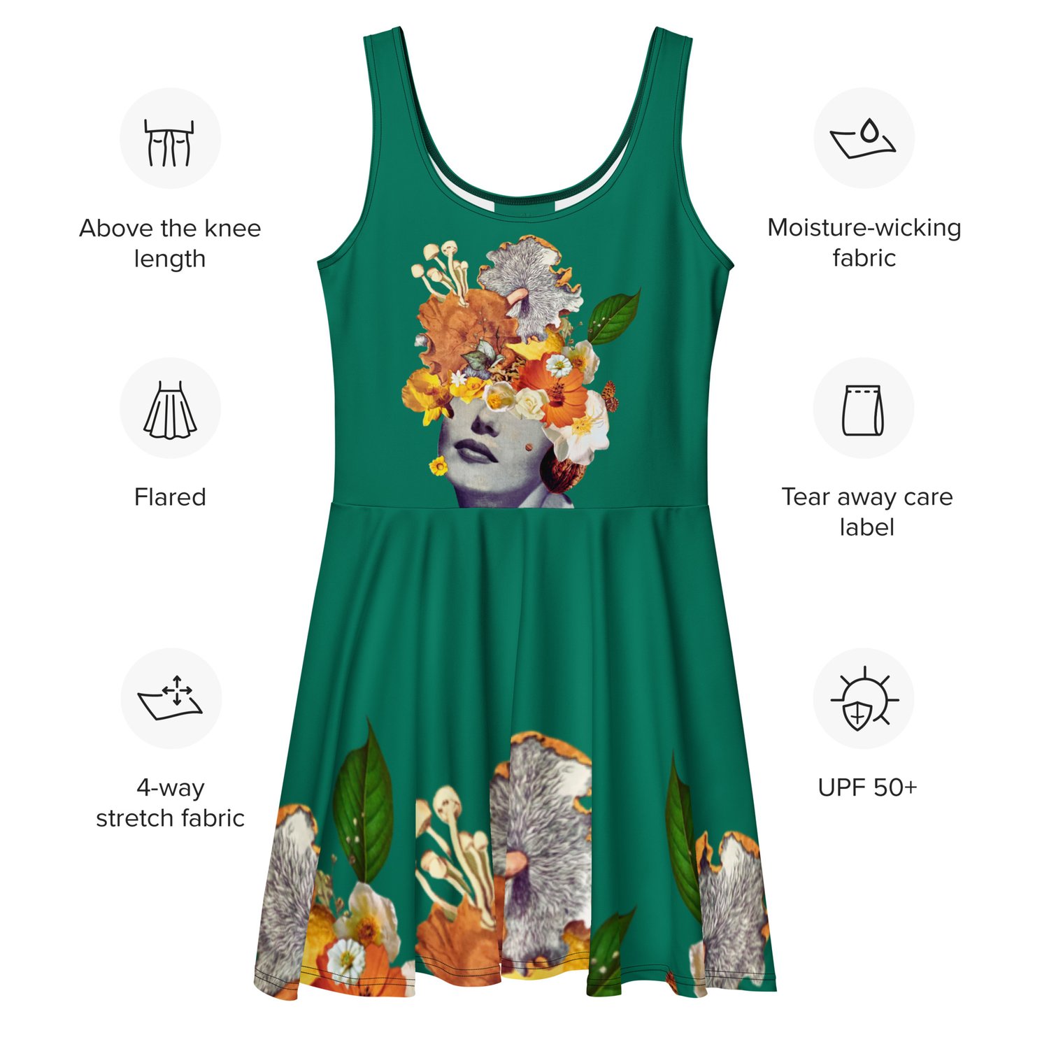Image of She's a Little Nuts - Skater Style Dress