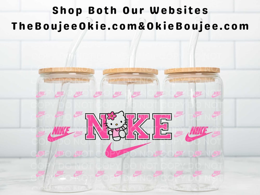 Image of Kitty Nike Double Sided Uv Dtf Wrap    W0960