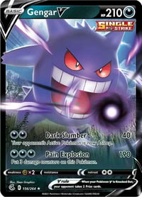 Gengar V - SWSH08: Fusion Strike- Lighty Played