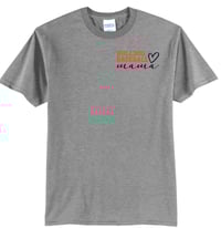 Image 1 of Bulldog Baseball Mama on grey