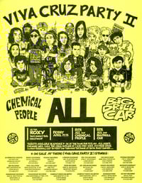 THE VIVA CRUZ PARTY II @ The Roxy, 4/19/91 (2 avbl.) → punk flyer